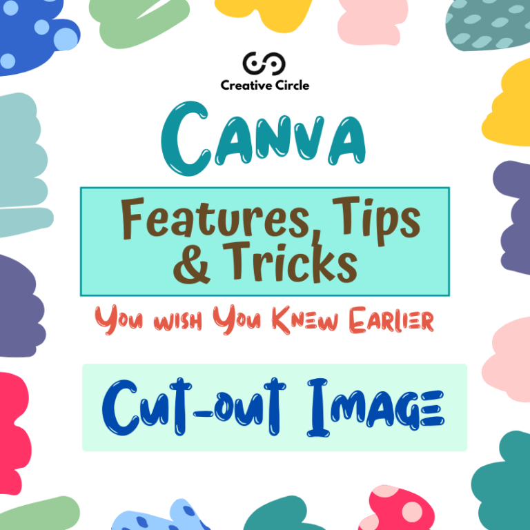 1 of 4 Carousel page, square post about Canva Features, Tips, & Tricks, Specific topic: Cut-out Image